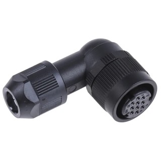 Hirose Miniature Circular Connector, 10 Contacts, Cable Mount Plug, Female, Solder Termination, IP67/IP68 Rated HR34B