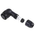 Hirose Miniature Circular Connector, 10 Contacts, Cable Mount Plug, Female, Solder Termination, IP67/IP68 Rated HR34B