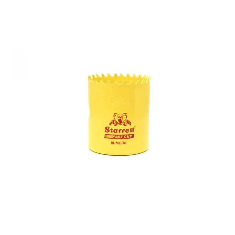 Starrett 40 mm Diameter High Speed Steel (HSS) Bi-metal Hole Saw Drill Bit for Mild Steel, Metal, Stainless Steel FCH0196-G