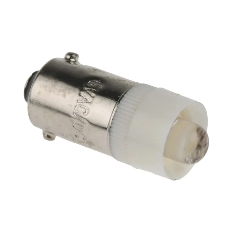 JKL Components White Indicator Lamp BA9 Base 9.6 mm Diameter LE-BA9S-6W