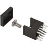 TE Connectivity Nylon Screw Terminal, Straight Orientation, 25A Current, 5 Legs, 2 Rows, Tin Plated Body 5055557-4