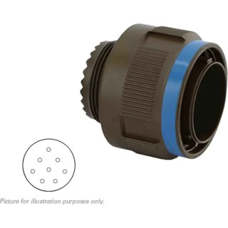 Souriau Sunbank by Eaton MIL Spec Circular Connector Male, 8 Way, Copper Alloy, Straight, Shell Size 17, 13A 8D517W08AN