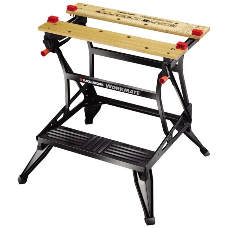 Black & Decker Portable Steel Workbench with Adjustable Height 775 mm x 740 mm x 200 mm WM626-XJ