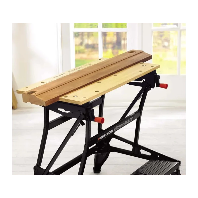 Black & Decker Portable Steel Workbench with Adjustable Height 775 mm x 740 mm x 200 mm WM626-XJ