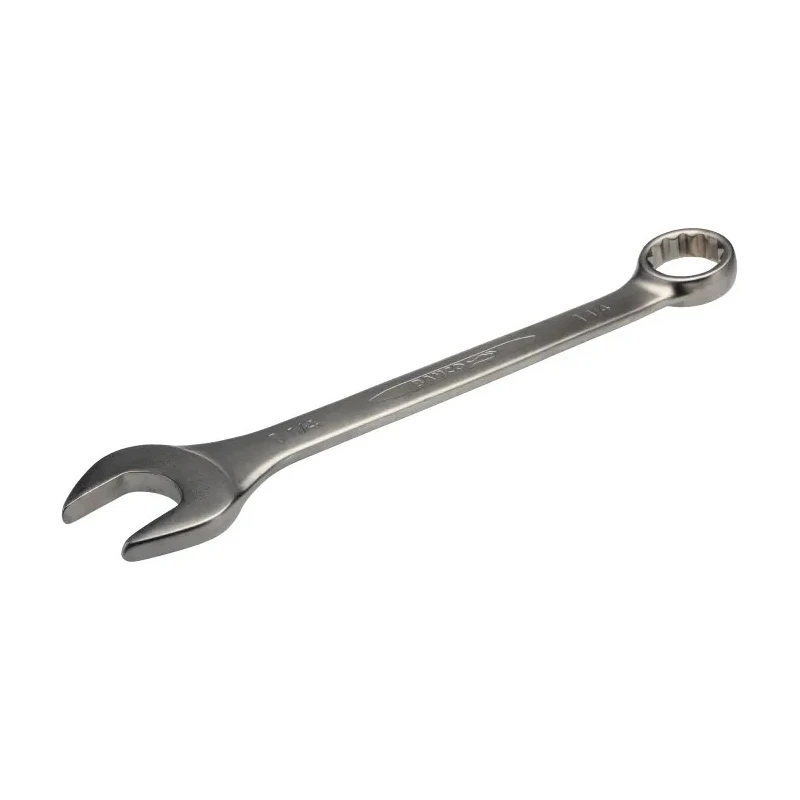 Bahco Combination Spanner 1-1/4 in, 350mm Overall Length, Alloy Steel, Chrome Finish, Offset 15° 111Z-1.1/4