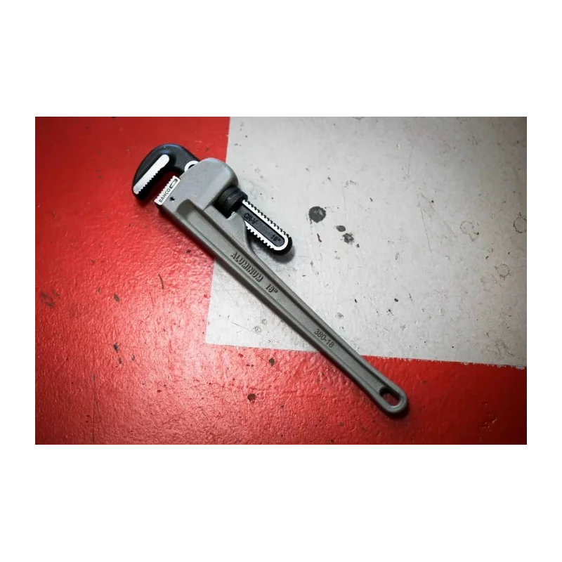 Bahco 64 mm Jaw Capacity Pipe Wrench, 457 mm Overall Length, Metal Handle, Aluminium Body 380-18