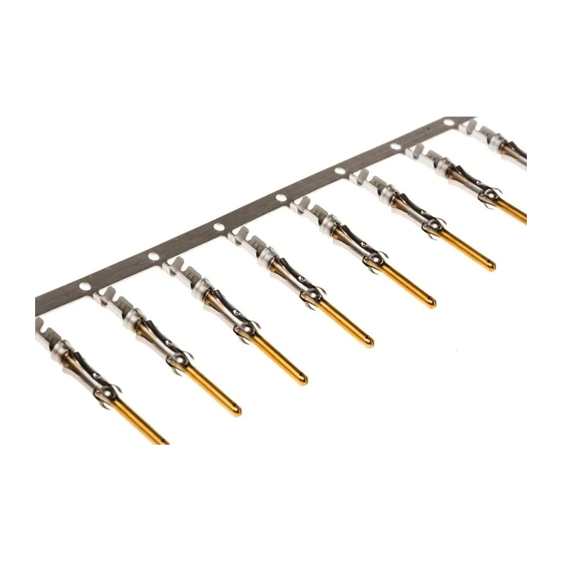 TE Connectivity Type III Series Male Crimp Terminal, 24 AWG Min Crimp, 20 AWG Max 66102-8