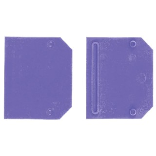 Weidmüller TW Series End Cover for Use with DIN Rail Terminal Blocks, Polyamide 66, Blue, ATEX 0302880000
