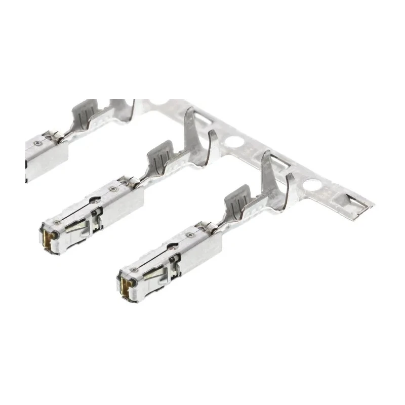TE Connectivity AMP MCP 1.5K Series Female Crimp Terminal, 12A Current, 17 AWG to 20 AWG Wire Size, Gold Plating 1241380-2
