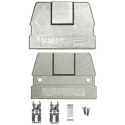 TE Connectivity AMPLIMITE 0.50 Series Zinc Angled D-Sub Backshell, 50 Way 5749193-2