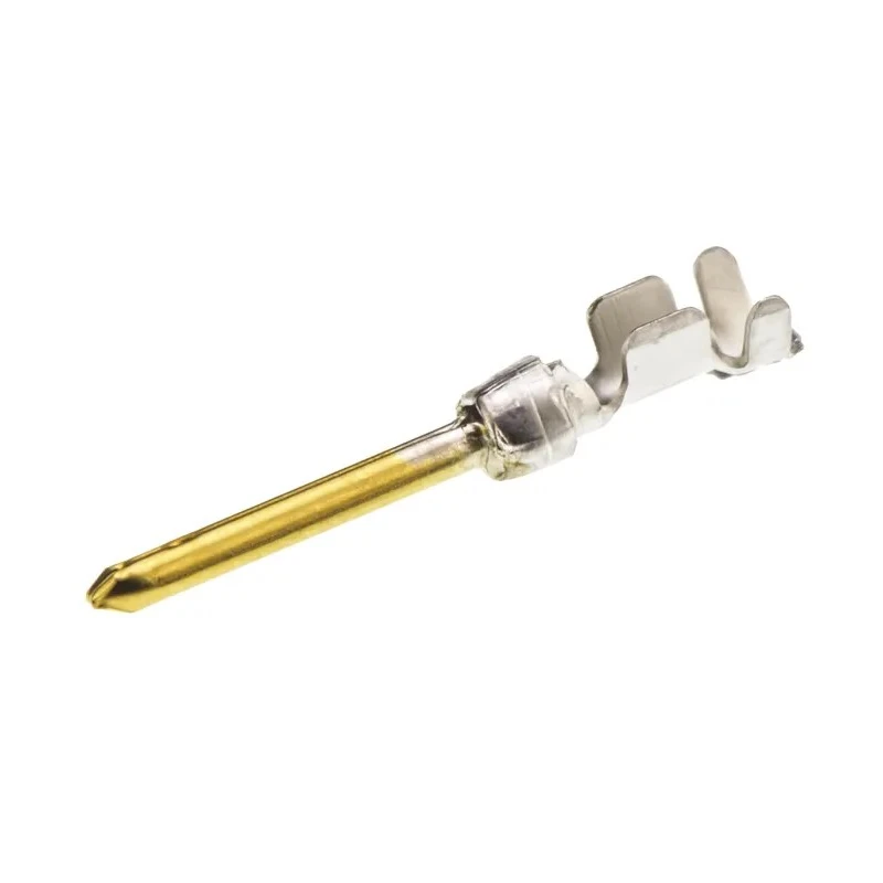 TE Connectivity AMPLIMITE HDP-20 Series Size 20 Male Crimp D-Sub Connector Contact Gold Pin 20 AWG 166053-1