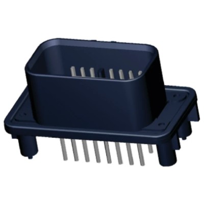TE Connectivity Ampseal Automotive Connector Black Through Hole 14 Way Solder Termination 776262-1