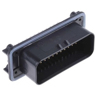 TE Connectivity Ampseal Automotive Connector Male 35 Way Black Through Hole Solder Termination 17A 125°C 1-776163-1