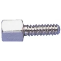 TE Connectivity AMPLIMITE Series Silver Thermoplastic Female Screw Lock for D-Sub Connector 749087-1