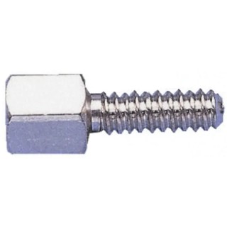 TE Connectivity AMPLIMITE Series Silver Thermoplastic Female Screw Lock for D-Sub Connector 749087-1
