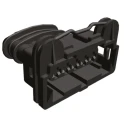 TE Connectivity Junior Power Timer Automotive Connector Female Black Cable 5 Way Solder Termination 282193-1