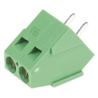 TE Connectivity Buchanan Series 2-Contact 5.08 mm Pitch 1 Row Angled PCB Terminal Block 282847-2