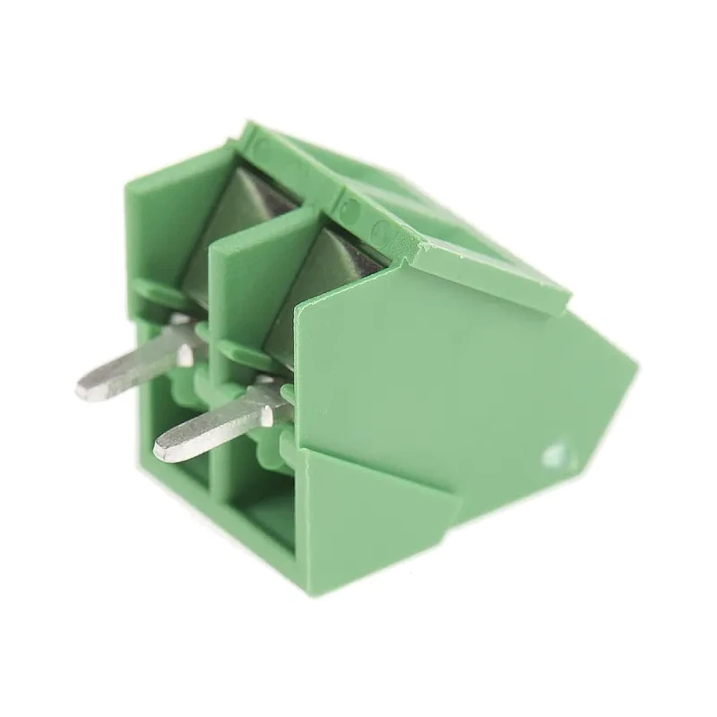 TE Connectivity Buchanan Series 2-Contact 5.08 mm Pitch 1 Row Angled PCB Terminal Block 282847-2