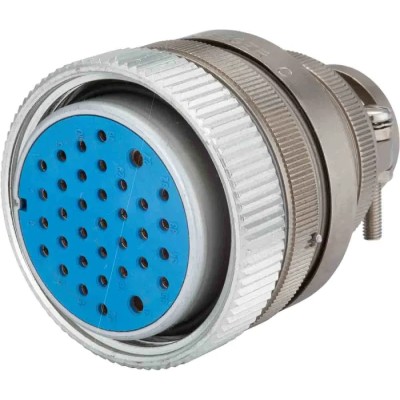 Jaeger Circular Connector 12 Contacts Cable Male Standard Size Metal Housing IP65 Rated 15A Current 5324 450 06