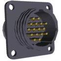 TE Connectivity Circular Connector 16 Contacts Panel Mount Socket Male Nylon Housing 250V 1-207303-3