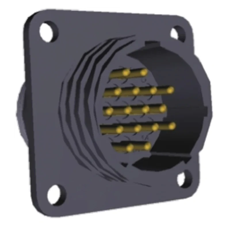 TE Connectivity Circular Connector 16 Contacts Panel Mount Socket Male Nylon Housing 250V 1-207303-3