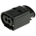 TE Connectivity Junior Power Timer Automotive Connector Female Black Cable 2 Way Crimp Termination 1-967412-2