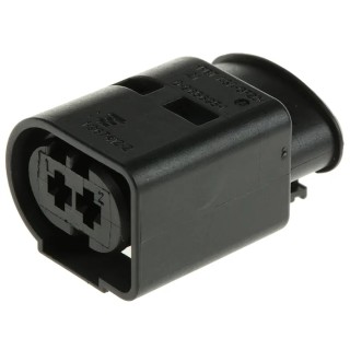 TE Connectivity Junior Power Timer Automotive Connector Female Black Cable 2 Way Crimp Termination 1-967412-2