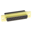 TE Connectivity AMPLIMITE HDP-20 25 Way Straight Cable D-Sub Connector Male 250V Steel Housing Crimp Termination 5205207-1