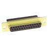 TE Connectivity AMPLIMITE HDP-20 25 Way Straight Cable D-Sub Connector Male 250V Steel Housing Crimp Termination 5205207-1
