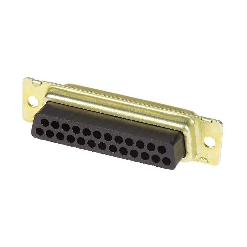 TE Connectivity AMPLIMITE HDP-20 25 Way Straight Cable D-Sub Connector Male 250V Steel Housing Crimp Termination 5205207-1