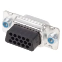 TE Connectivity AMPLIMITE HDP-22 15 Way Straight Cable D-Sub Connector Female 250V 105°C 1658690-1