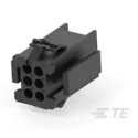 TE Connectivity Miniature Rectangular II Male Connector Housing 4.19 mm Pitch 20 Way 5 Row Straight 1-640524-0