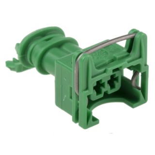 TE Connectivity Junior Power Timer Automotive Connector Female Green Cable 2 Way Solder Termination 282189-4