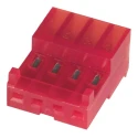TE Connectivity 4-Way IDC Connector Female for Cable, 1 Row, 250V AC, 5A, Right Angle 3-643813-4