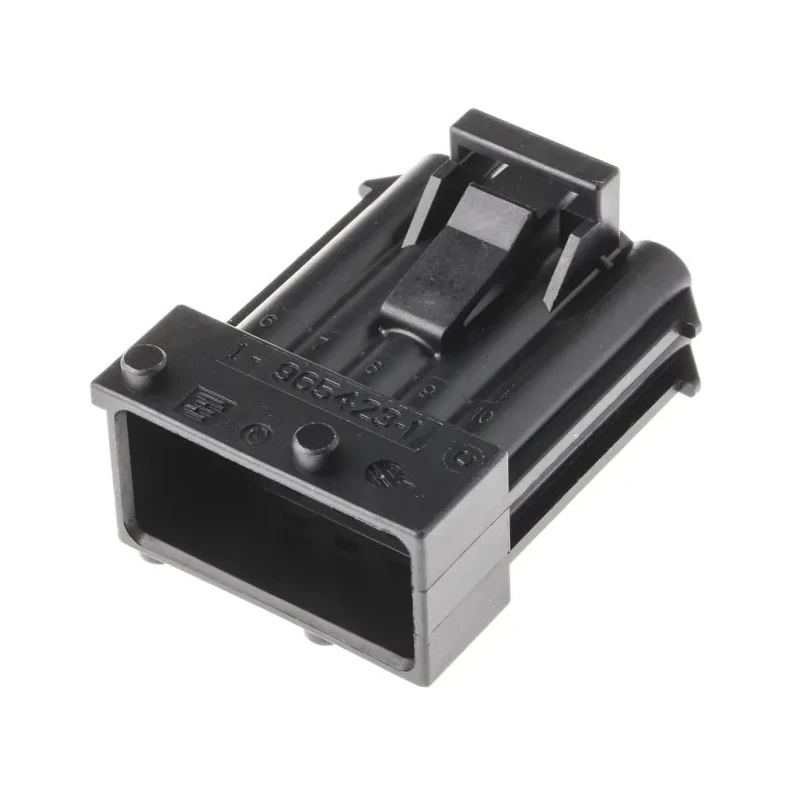 TE Connectivity Junior Power Timer Automotive Connector Male Black 10 Way Solder Termination 1-965423-1