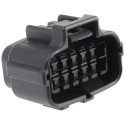 TE Connectivity Econoseal J 070 Mk II Automotive Connector Male 12 Way Black Cable Crimp Termination 2822638-1
