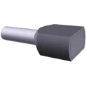 TE Connectivity Insulated Crimp Bootlace Ferrule Grey Nylon Insulation 3.7mm Pin Diameter 12mm Pin Length 11 AWG 1-966144-0
