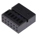 TE Connectivity Micro Quadlok System Automotive Connector Male Black Cable 12 Way Crimp Termination 1394048-1