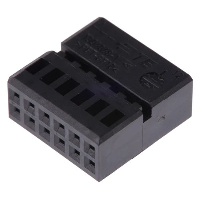TE Connectivity Micro Quadlok System Automotive Connector Male Black Cable 12 Way Crimp Termination 1394048-1