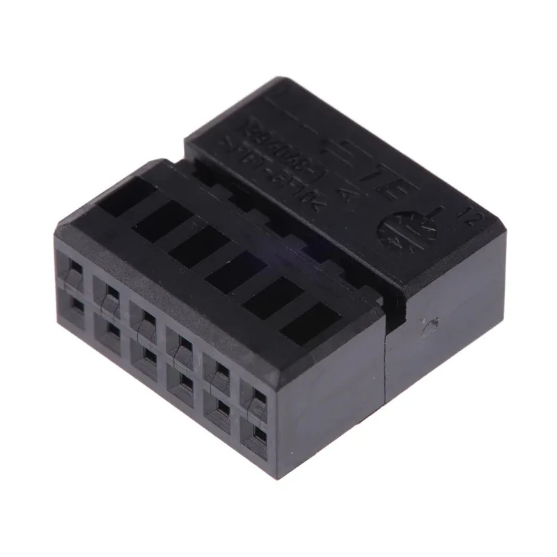 TE Connectivity Micro Quadlok System Automotive Connector Male Black Cable 12 Way Crimp Termination 1394048-1