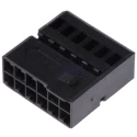 TE Connectivity Micro Quadlok System Automotive Connector Male Black Cable 12 Way Crimp Termination 1394048-1