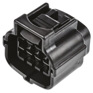 TE Connectivity Econoseal J 070 Mk II Automotive Connector Male Black Cable 8 Way Crimp Termination 2822393-1