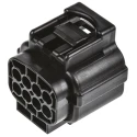 TE Connectivity Econoseal J 070 Mk II Automotive Connector Male Black Cable 8 Way Crimp Termination 2822393-1