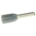 TE Connectivity Insulated Crimp Bootlace Ferrule 6 mm Pin Length 1.2 mm Pin Diameter Grey to 18 AWG Wire Size 966067-4