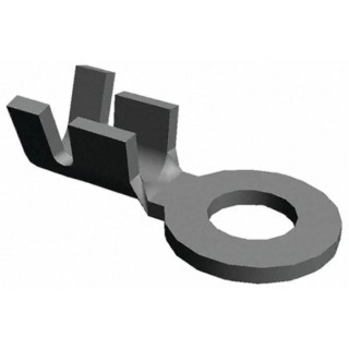 TE Connectivity Uninsulated Ring Terminal 6.5 mm Stud Size 20 AWG to 15 AWG Wire Size Grey 626030-2