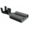 TE Connectivity FASTON .375 Black Uninsulated Female Spade Connector Crimp 9.53 x 1.19 mm Tab Size 11 AWG to 9 AWG 280223-2