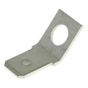 RS PRO FASTON .250 Black Uninsulated Male Spade Connector, Stud, 6.35 x 0.81 mm Tab Size 60465-2