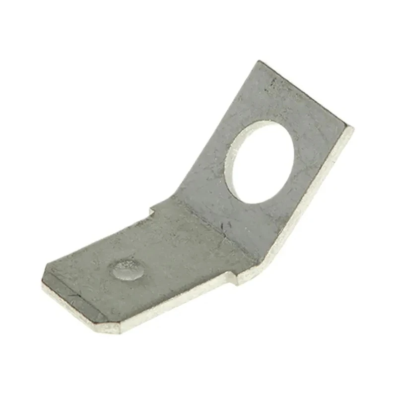 RS PRO FASTON .250 Black Uninsulated Male Spade Connector, Stud, 6.35 x 0.81 mm Tab Size 60465-2