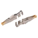 TE Connectivity AMP Straight Cable-to-Cable Female Gold Plated Phosphor Bronze Backplane Connector Contact 166633-1