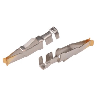 TE Connectivity AMP Straight Cable-to-Cable Female Gold Plated Phosphor Bronze Backplane Connector Contact 166633-1